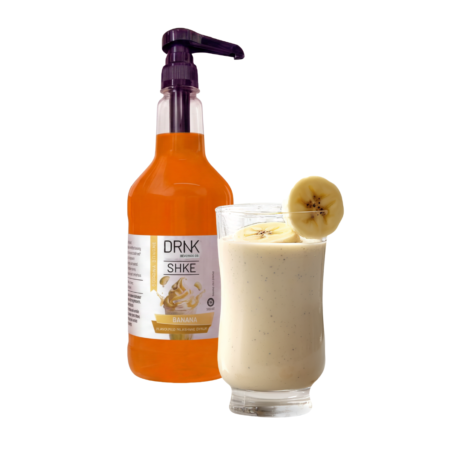 DRNK SHKE Banana Milkshake Syrup (1L) - 8ml pump sold separate