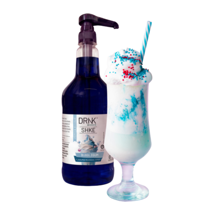 DRNK SHKE Bubblegum Milkshake Syrup (1L) - 8ml pump sold separate
