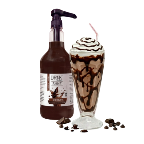 DRNK SHKE Chocolate Milkshake Syrup (1L) - 8ml pump sold separate